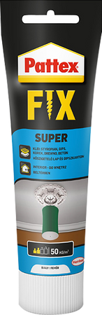 Pattex FIX Super Klej Montażowy Uniwersalny Ekologiczny Wodoodporny 50g