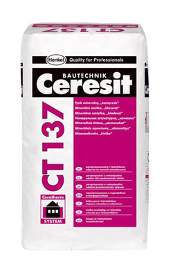 Ceresit CT 137 Tynk Mineralny Efekt Kamyczkowy do Malowania Ziarno 2mm 25kg