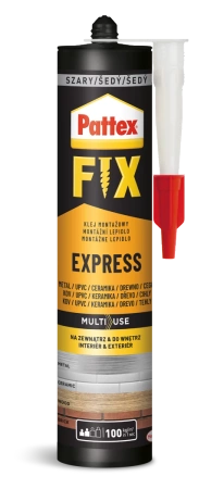 Pattex FIX Express Klej Montażowy Błyskawiczny Wodoodporny Beżowy 375g