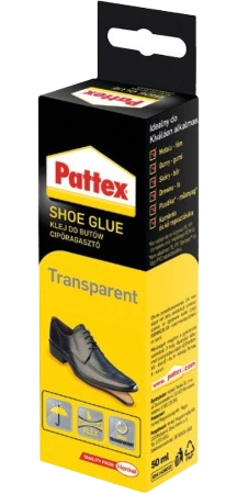Pattex Klej do Butów Poliuretanowy Kontaktowy Wodoodporny Bezbarwny 50ml