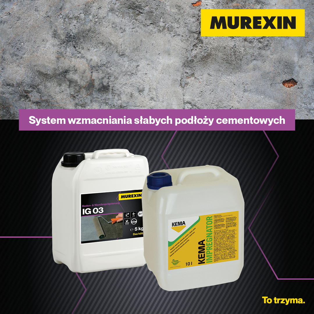 System do wzmacniania słabych podłoży cementowych MUREXIN