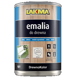 Lakma DREWNOKOLOR Emalia Akrylowa do Drewna Półmat Kolor Tik 0,8L