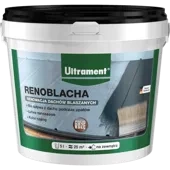 ULTRAMENT RENOBLACHA Powłoka Bitumiczna do Dachów Blaszanych Papy Siatki OC Czarny 5L