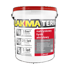 Lakma POROLIT Z Tynk Akrylowy Natryskowy Struktura Baranek Ziarno 1,5mm 25kg
