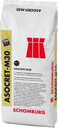 Schomburg ASOCRET-M30 Zaprawa Wyrównawcza Naprawcza Ściany Posadzki 25kg