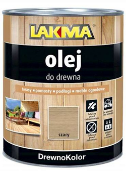 Lakma Drewnokolor Olej do Drewna Ochronno Dekoracyjny Szary 2,5L
