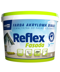 FranspoL Reflex Fasada Farba Fasadowa Ochronna Wodoodporna Biała 10L