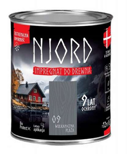 NJORD Impregnat do Drewna Elewacji Ekstremalna Odporność Wulkaniczna Plaża 0,75L