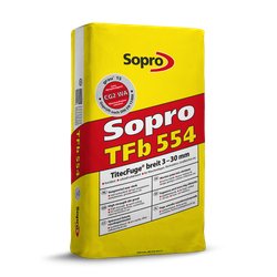 Sopro TFb 554 Fuga Szeroka z Trasem do Kamienia Gresu Płyt Betonowych 3-30mm 25kg