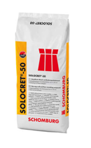 Schomburg SOLOCRET-50 Zaprawa Szpachlowa Wyrównawcza Wzmocniona Szybkowiążąca 25kg