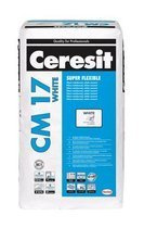 Ceresit CM 17 WHITE Elastyczny Klej do Płytek Glazury z Włóknami Biały 25kg