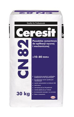 Ceresit CN 82 Posadzka Cementowa do Aplikacji Ręcznej i Mechanicznej 30kg