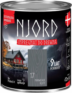 NJORD Impregnat do Drewna Elewacji Ekstremalna Odporność Norweskie Klify 2,5L