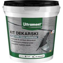 Ultrament Masa Bitumiczna Kit Dekarski Naprawczy Uszczelniający na Zimno 1L