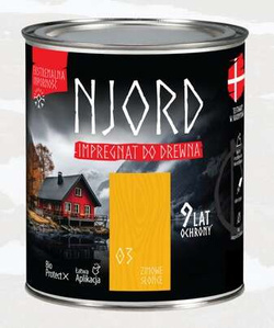 NJORD Impregnat do Drewna Elewacji Ekstremalna Odporność Zimowe Słońce 2,5L