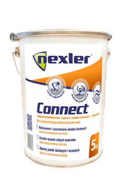 NEXLER Connect Żywica Dekarska Poliuretanowo Bitumiczna do Papy Blachy 1,2kg