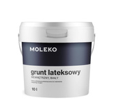 Moleko Farba Podkładowa Grunt Szczepny Lateksowy z Kwarcem 10L