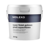 MOLEKO Super Finish Gotowa Gładź Szpachlowa Polimerowa Cienkowarstwowa 25kg