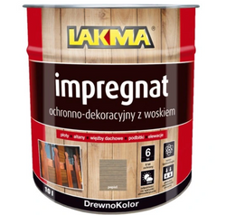 Lakma Drewnokolor Impregnat Ochronno Dekoracyjny z Woskiem Popiel 10L