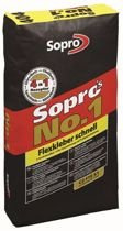 Sopro No.1 404 Zaprawa Klejowa Cementowa z Włoknami do Gresu Ceramiki Kamienia 25kg