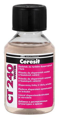 Ceresit CT240 Winter Plastyfikator Dodatek Zimowy do Tynkow Dyspersyjnych i Farb 100ml