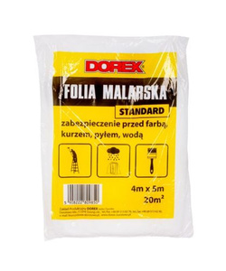 Dorex Folia Malarska Ochronna do Mebli Sprzetu Domowego Standard 4m x 5m