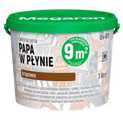 MEGARON UV-715 Papa w Płynie Dekoracyjno Ochronna Dekarska Brązowa 3L