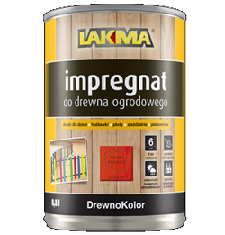 Lakma DREWNOKOLOR, impregnat do drewna ogrodowego, niebieski 0,8 l