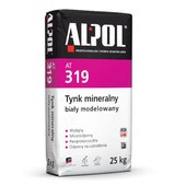 Alpol AT 319 Tynk Mineralny Modelowan Dekoracyjny Malowalny Biały 25kg