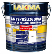 Lakma Farba Antypoślizgowa Akrylowa do Betonu Akrybet B30 Biała 10L