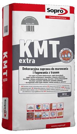 Sopro KMT Extra 284 Zaprawa do Murowania Fugowania Klinkieru Grafitowo Szary 25kg