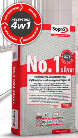 Sopro No.1 403 Silver Zaprawa Klejowa Wielofunkcyjna z Włóknami Szybkowiążąca 22,5kg