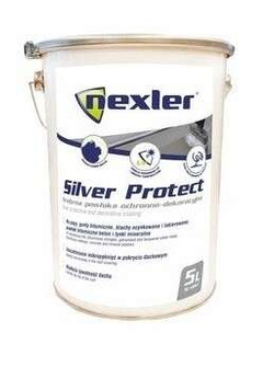 NEXLER Silver Protect Masa Izolacyjno Dekoracyjna Srebrna Odbija Światło 5L