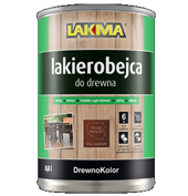 Lakma DREWNOKOLOR Lakierobejca Akrylowa do Drewna Połysk Popiel 0,8L