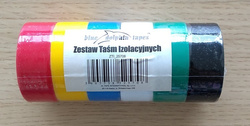 Blue Dolphin Zestaw Taśm Izolacyjnych Instalacyjnych 19mm x 3m 6szt