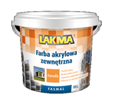 Lakma FASMAL Farba Akrylowo Silikonowa Odporna na Grzyby Glony Pleśń UV Brzoskwinia 1L
