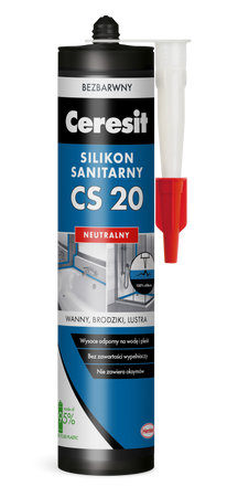 Ceresit CS 20 Silikon Sanitarny Neutralny do Wanien Brodzików Bezbarwny 280ml