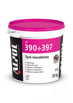 Alpol AT 390 Tynk Mozaikowy Drobnoziarnisty Naturalny 0,6mm Antracyt SK 030 25kg