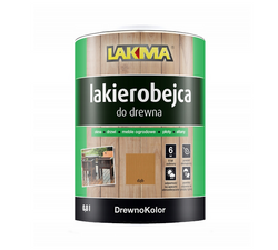 Lakma DREWNOKOLOR Lakierobejca Akrylowa do Drewna Połysk Dąb 2,5L