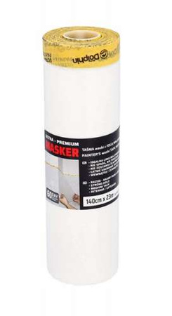 Blue Dolphin Folia Ochronna Malarska Elektrostatyczna z Taśmą Washi 110cm x 23m