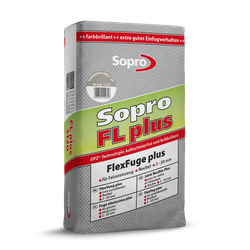 Sopro FL PLUS Fuga Elastyczna do Kamienia Gresu Betonu 2-20mm Kamienno Szara 15kg