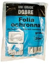 Uni Grade Folia Malarska Ochronna do Podłóg Mebli Gruba Wytrzymała  4m x 5m