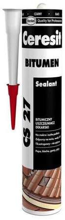 Ceresit CS 27 Uszczelniacz Dekarski Bitumiczny Wzmocniony Włóknami 280ml