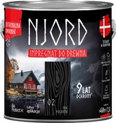 NJORD Impregnat do Drewna Elewacji Ekstremalna Odporność Noc Polarna 0,75L
