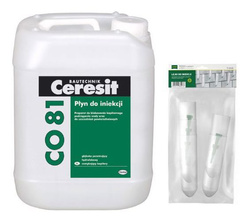 Ceresit CO 81 Płyn do Iniekcji Zawilgoconych Murów 30kg + Lejki Iniekcyjne