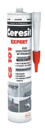 Ceresit CS 101 EXPERT Klej Uszczelniacz Polimerowy Elastyczny Bezbarwny 280ml
