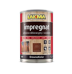 Lakma Drewnokolor Impregnat Ochronno Dekoracyjny z Woskiem Bezbarwny 10L