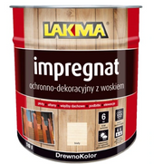 Lakma Drewnokolor Impregnat Ochronno Dekoracyjny z Woskiem Biały 10L