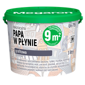 MEGARON UV-715 Papa w Płynie Dekoracyjno Ochronna Dekarska Grafitowa 3L
