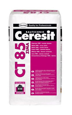 Ceresit CT 85 Zima Klej Zimowy do Ociepleń Montażu Styropianu Siatki 25kg